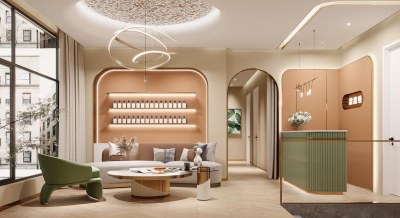 现代美容院前台3D模型下载